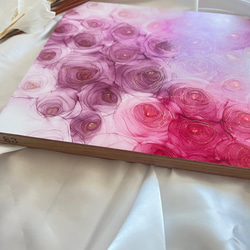 アルコールインクアート パネル S3【世界に一つだけのアート】Rose 8枚目の画像