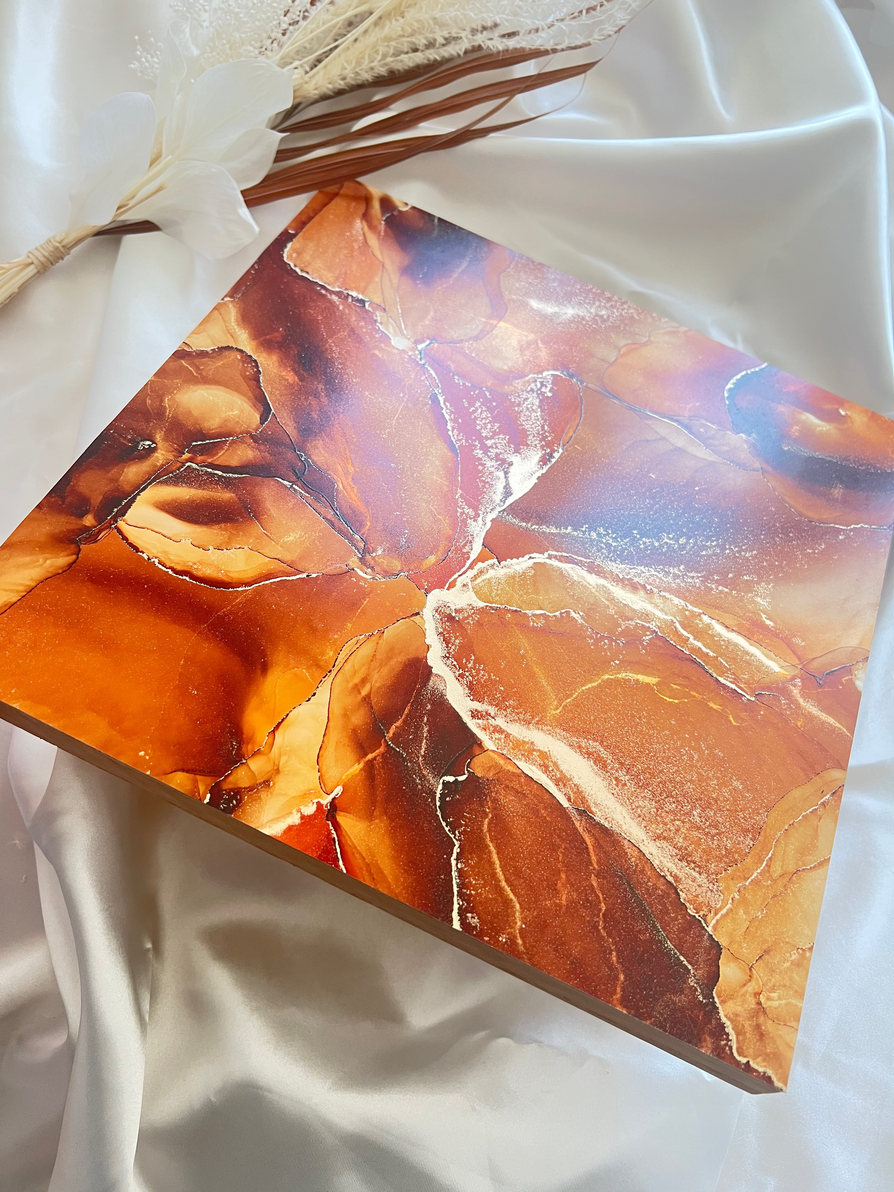 アルコールインクアート パネル S3【世界に一つだけのアート】nuance