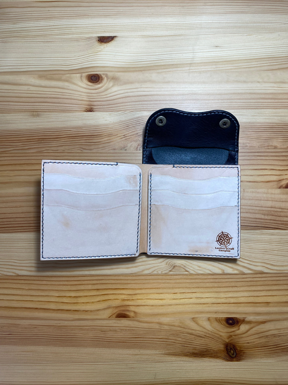 二つ折り財布（背面コイン・左右カードケース） 2枚目の画像