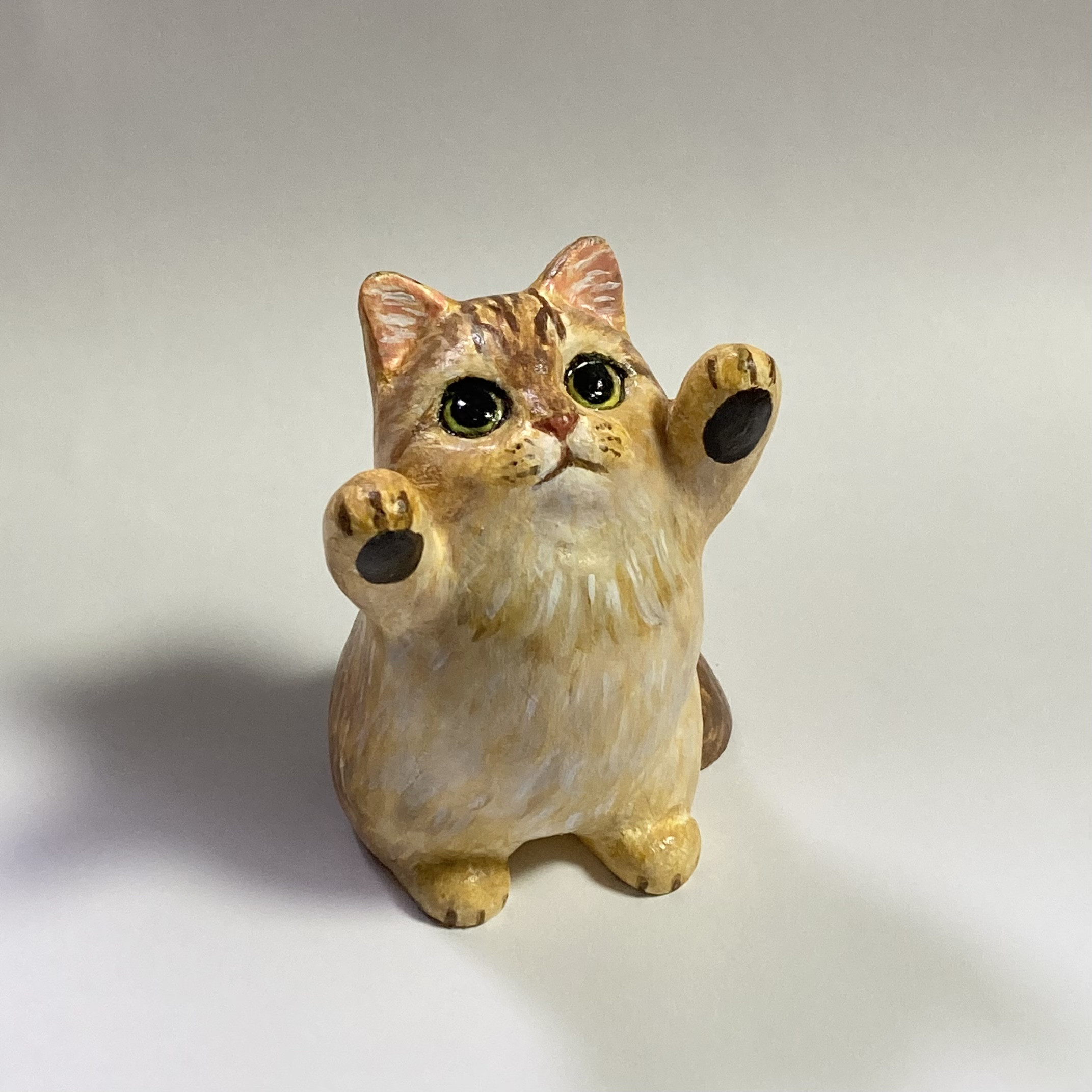 \"飼い主さん\"募集中【ペルシャ猫】陶器　置物 飼い主さん 募集中【ペルシャ猫】陶器 置物
