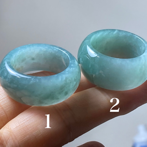 5000円引き くりぬき指輪 リング 本翡翠 ヒスイ 緑色 誕生日プレゼント