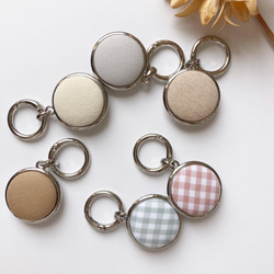 （片面お名前）コロンと小ぶり　お名前キーホルダー　名入れ　ネームタグ　幼稚園バッグ　入園準備　プレゼント 6枚目の画像