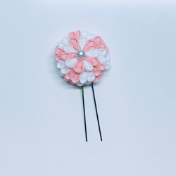つまみ細工 髪飾りセット 「桜」 3枚目の画像