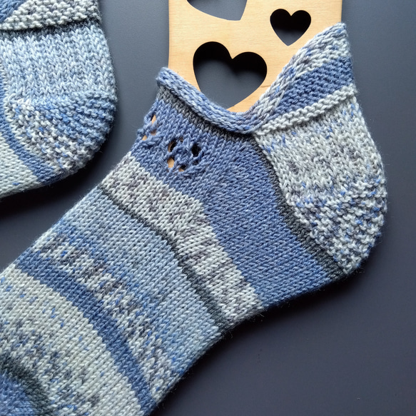 ショート丈ソックス【コットン混紡】＊洗濯機OK！ 2枚目の画像