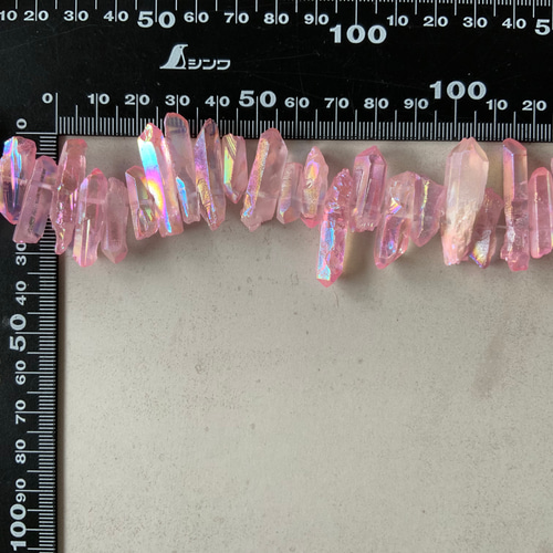 6pcs】天然石クォーツ アイシクルビーズ 4タイプ ビーズ Workshop 通販