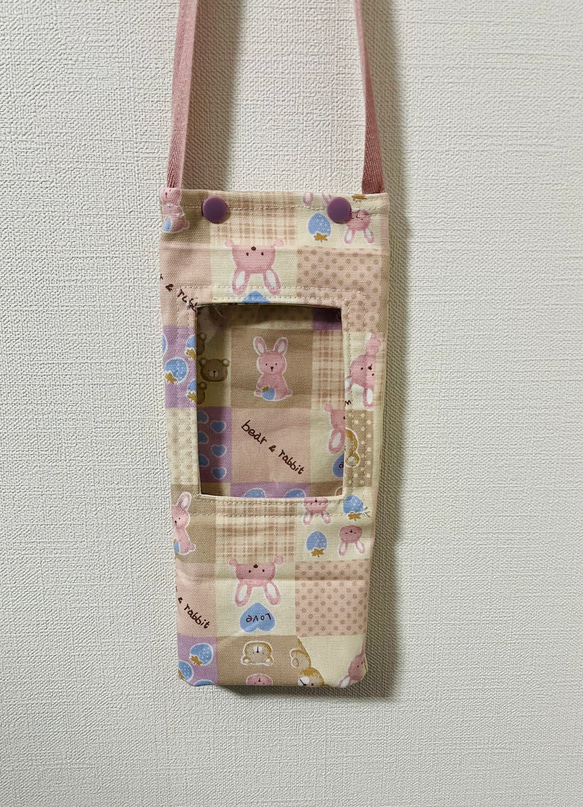 オーダーメイド☆spo2モニター・パルスオキシメーター送信機用ホルダーポーチ　医ケア　入院グッズ 5枚目の画像