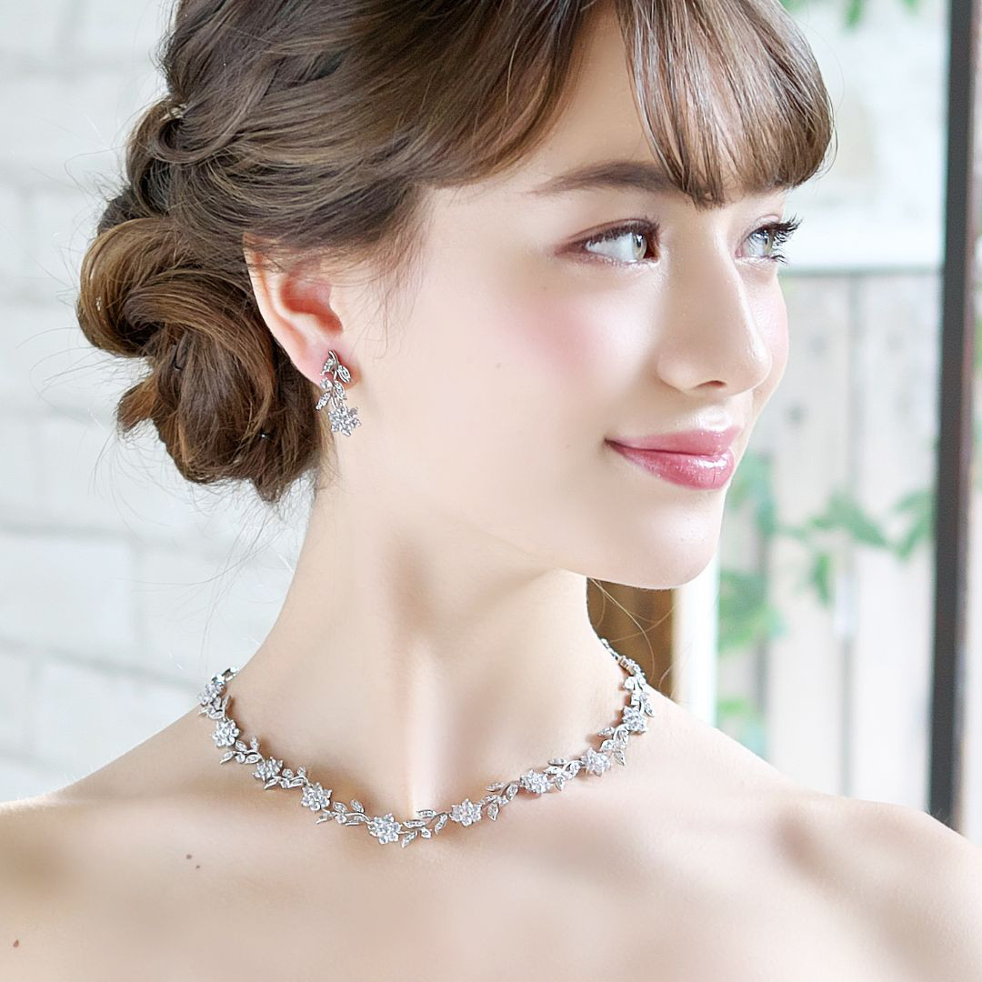ネックレス イヤリング ブローチ ソニアリキエル 花モチーフ セット