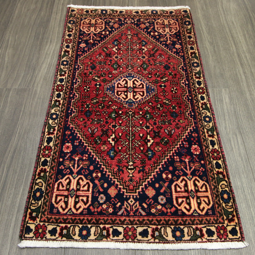 ペルシャ絨毯 ハマダン オールド手織り絨毯 部族絨毯 トライバルラグ