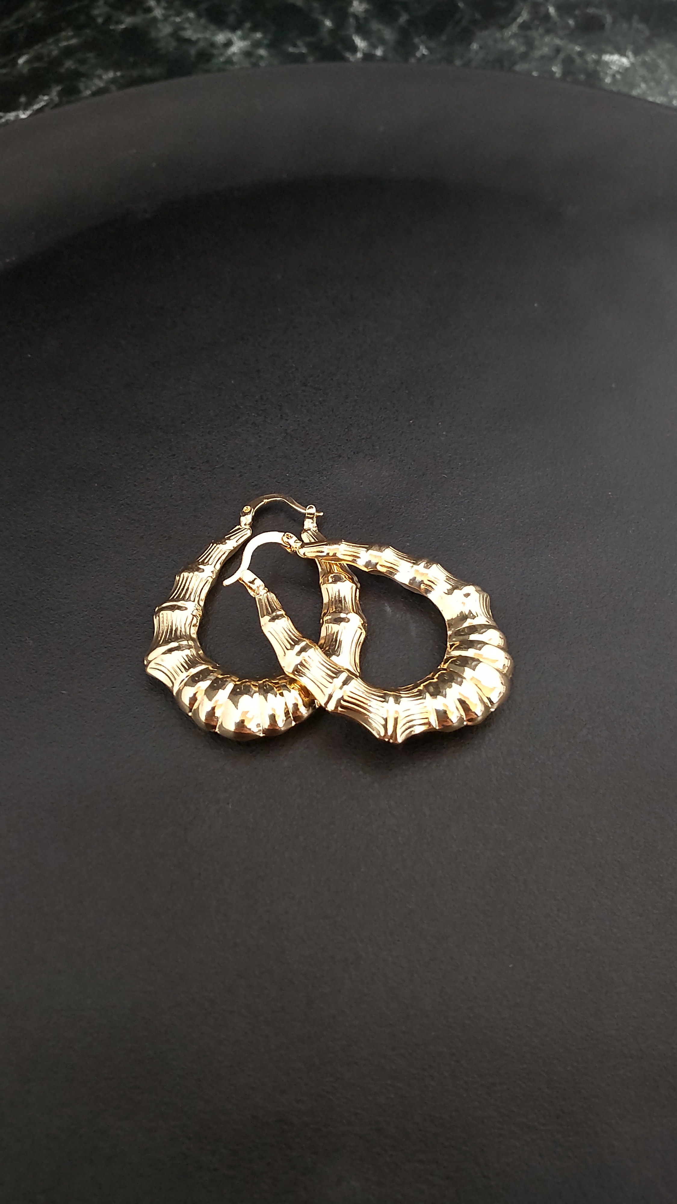 18Kコーティング　チャンキーピアス