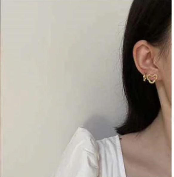 【限定セール￥399】韓国ファッション　ゴールド３種セットピアス　アクセサリー　-2135 2枚目の画像