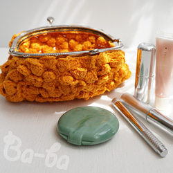 Ba-ba handmade Poppy puff knitting pouch  No.C1465 第6張的照片