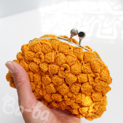 Ba-ba handmade Poppy puff knitting pouch  No.C1465 第5張的照片