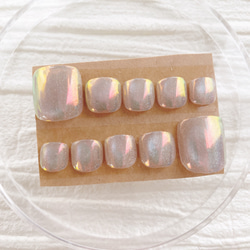 現品限り フットネイル ネイルチップ ペディ ニュアンスネイル