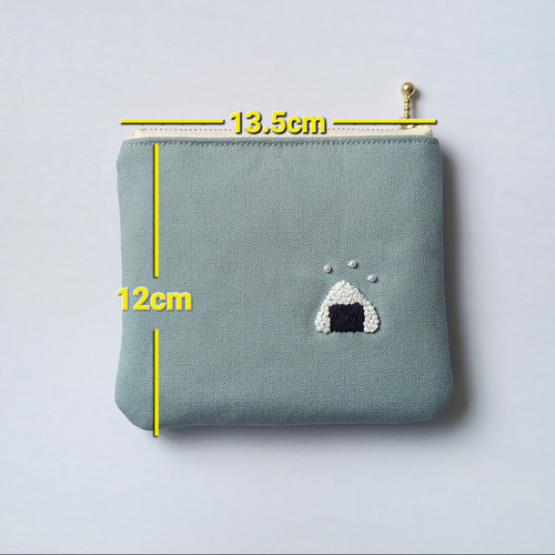 専用 ハンドメイド ポーチ パンダ 刺繍 ミニリュック型ポーチ 和