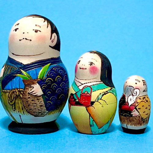 御伽草子】浦島太郎マトリョーシカ3個組 その他置物 sayo 通販