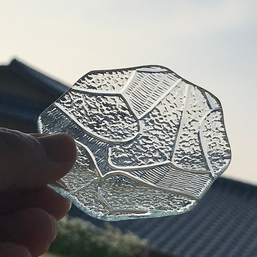 昭和型板ガラス食器 レトロガラス食器 マルチトレイ 薬味皿・豆