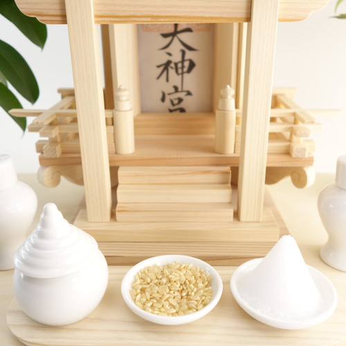 神棚《切妻一社宮》神具7点セット 極小 神棚 モダン コンパクト 神棚《切妻一社宮》神具7点セット 極小 神棚 モダン コンパクト