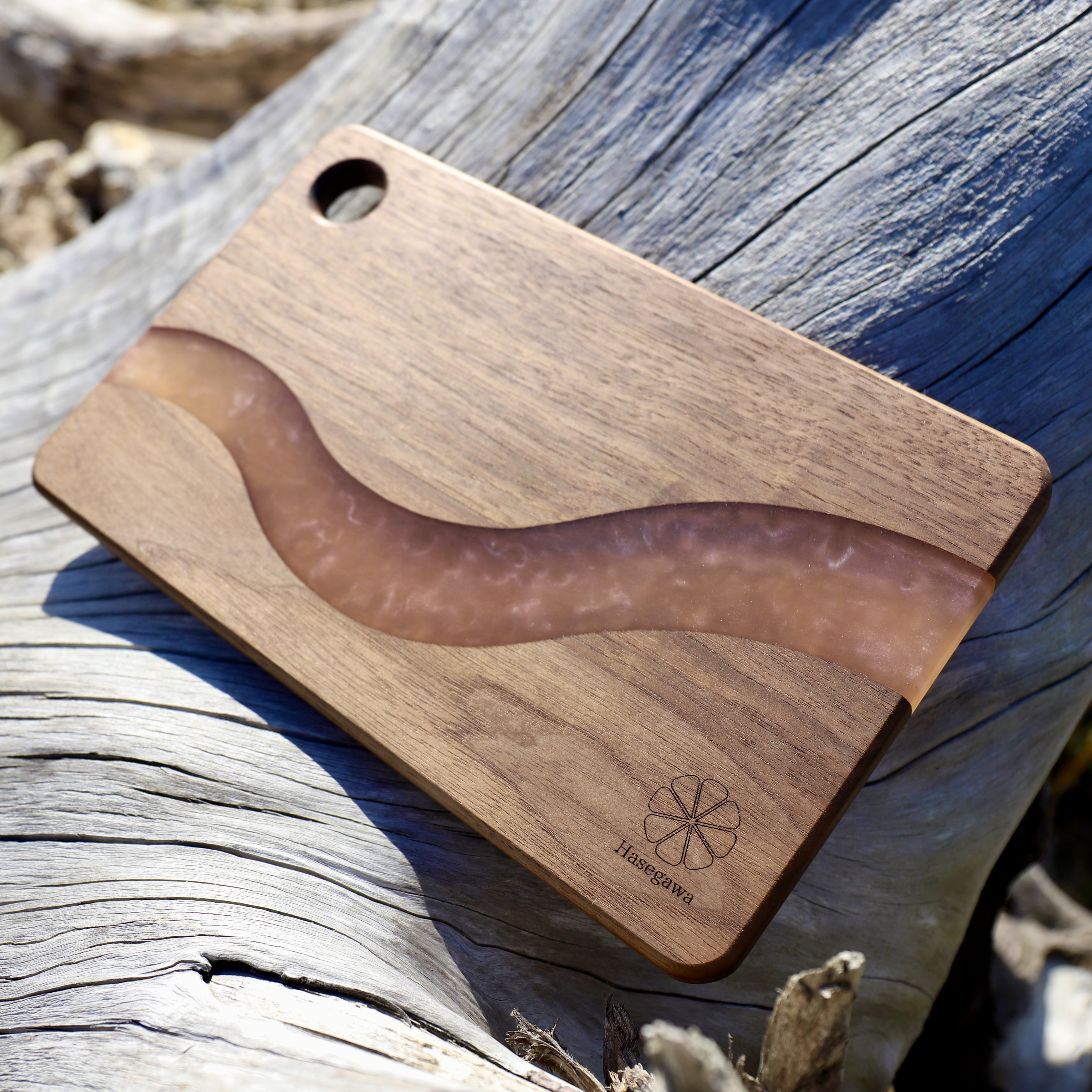 《受注生産》リバーカッティングボード(ピンクパール)