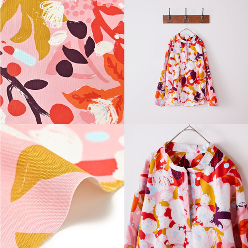 110×50 生地 布 OMEKASHI design by Fuyuka Kobayashi 生地 生地・布地