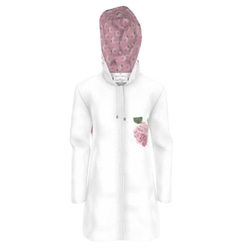 雨季措施 2023 [Made-to-order] 粉色玫瑰雨衣防水外套 第1張的照片