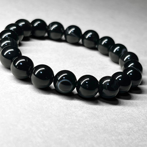 定番のお歳暮&冬ギフトの商品をすべ bracelet agate black / 8mm ブラックアゲートブレスレット ブレスレット・バングル