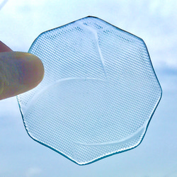 昭和型板ガラス食器　レトロガラス食器　マルチトレイ　からたち 2枚目の画像