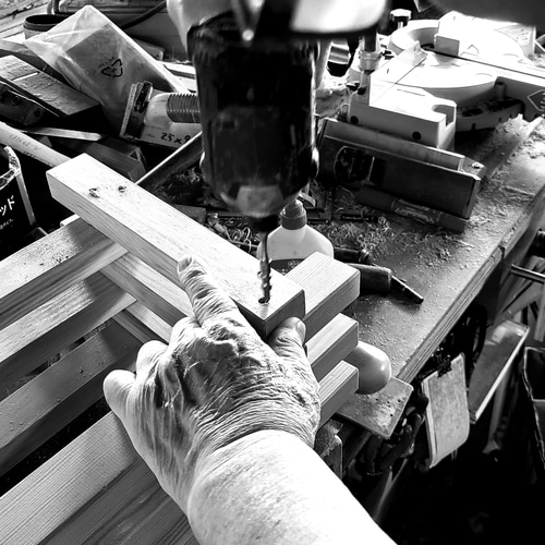 格子スツール大 花台 台 無垢 天然 椅子 いす イス サイドテーブル