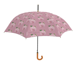 【受注生産】雨傘　ピンクの薔薇　梅雨対策2023 3枚目の画像