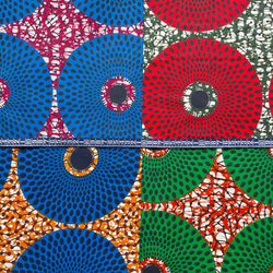 ハギレセット＊10枚組  生地  アフリカ布 アフリカン 小物作り ハンドメイド 手作り 手芸用品 布 カットクロス 2枚目の画像