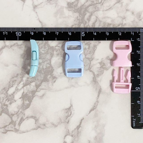 高品質　パラコード　4mm 7芯　6m 3本セット　くすみパステル　光沢　3色 6枚目の画像