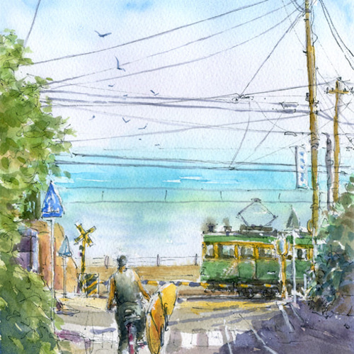 A*e様 初夏の散策路 水彩画　F10号　生原画 玲@絵描き on X: 