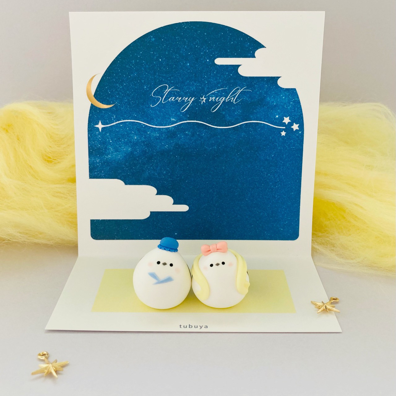 ひまうい様　7.1 シマエナガ　レジンヘアゴム　七夕　短冊