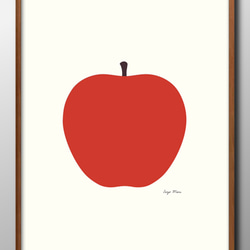 13617　ポスター　絵画　A3サイズ『エンツォ・マーリ　林檎　リンゴ』アート　イラスト　デザイン　上級マット紙　北欧 1枚目の画像
