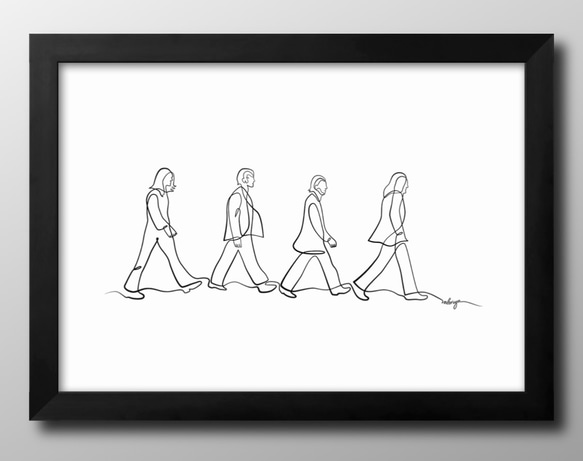 Amazon.com: The Beatles Abbey Road - Canvas Wall Art Home