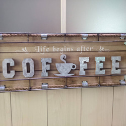 海の見えるカフェ  喫茶店 壁掛け看板①  CAFE 自立式看板  #COFFEE  #店舗什器  #カフェ #コーヒー 3枚目の画像