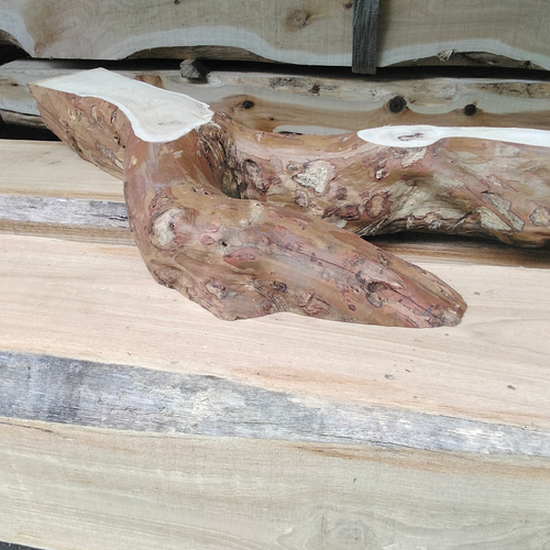 飾り物台 オブジェ さるすべり 素材 木材・板 ハンドクラフト 遊 通販