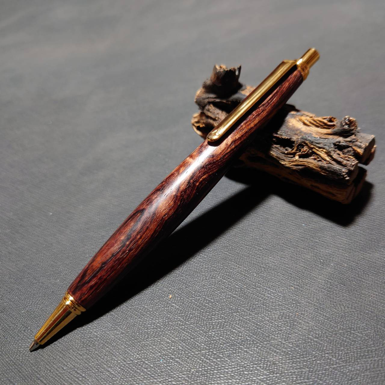 ホンジュラスローズウッド　ウッドシャープペンシル【送料・ギフトボックス無料・当日発送】40