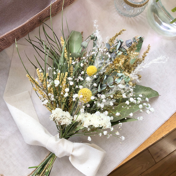 野の花のナチュラルスワッグ　横長スワッグ