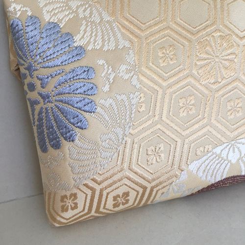 結婚式バッグ 数寄屋袋 帛紗 リサイクル正絹袋帯 有職文様