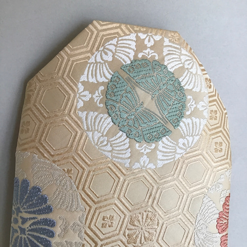 結婚式バッグ 数寄屋袋 帛紗 リサイクル正絹袋帯 有職文様