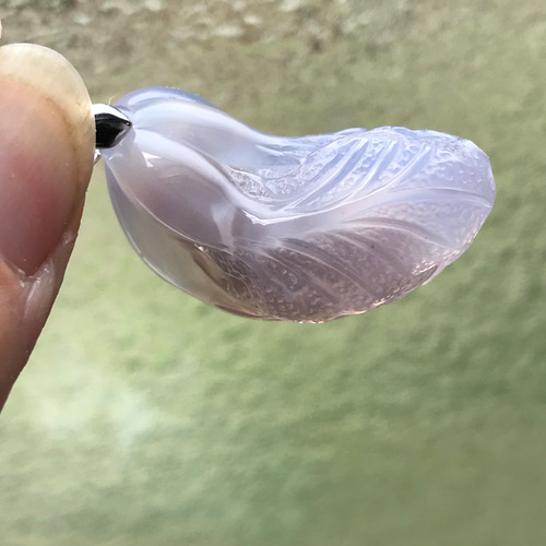 ゴビ石−1126 ゴビ瑪瑙 彫刻 白菜 その他置物 KIKI 通販 16070411