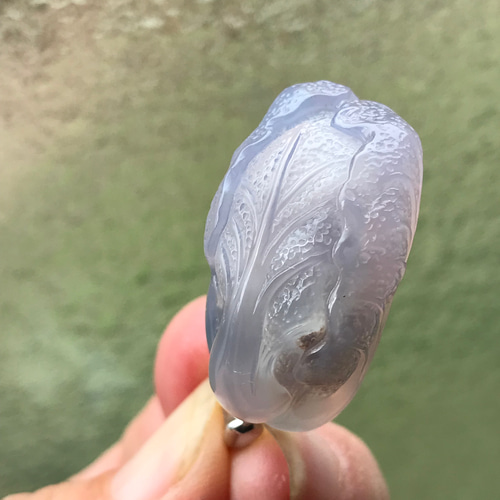 ゴビ石−1126 ゴビ瑪瑙　彫刻　白菜 ゴビ石−1126 ゴビ瑪瑙 彫刻 白菜 その他置物 KIKI 通販 16070411