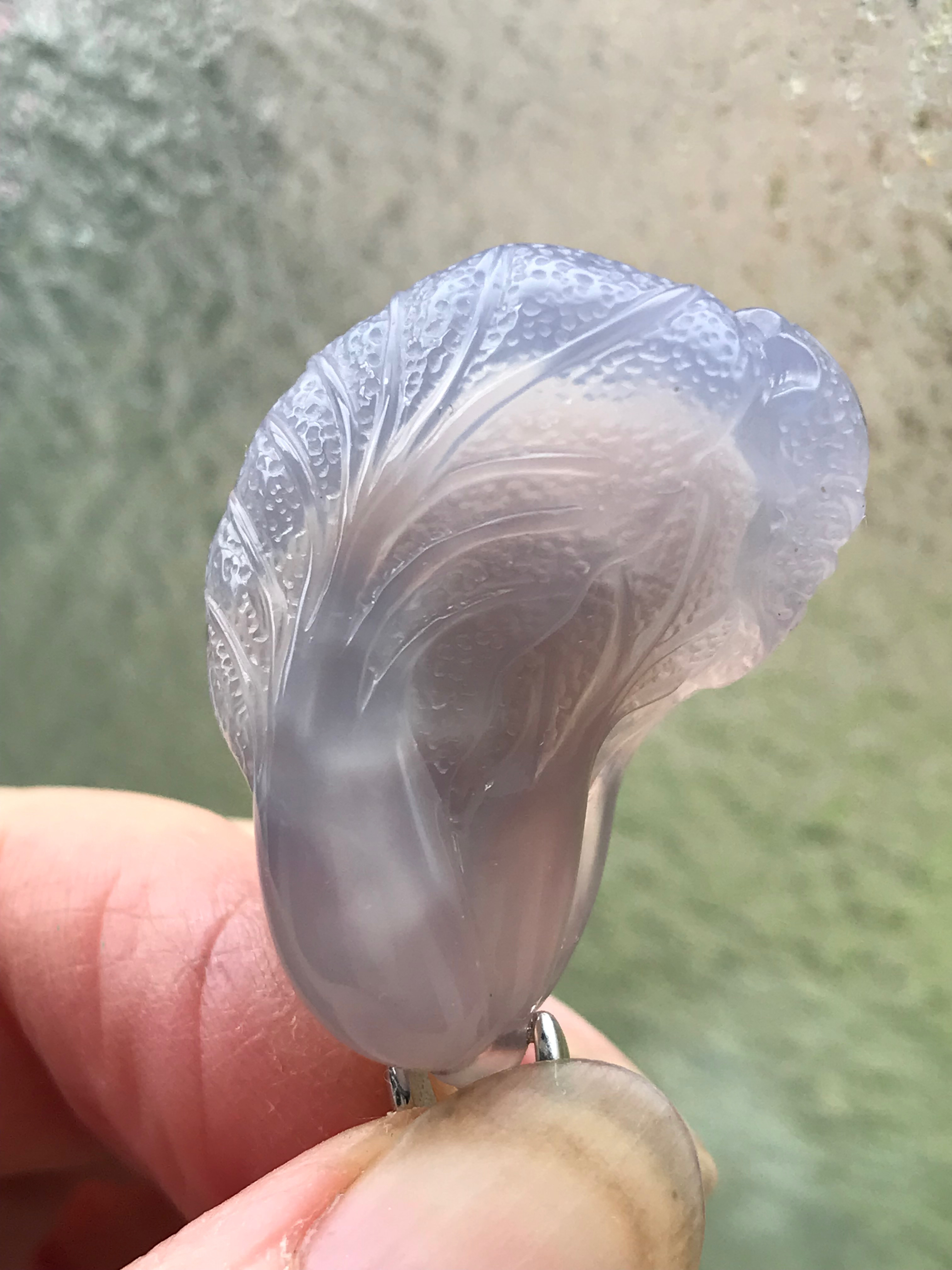 ゴビ石−1126 ゴビ瑪瑙　彫刻　白菜