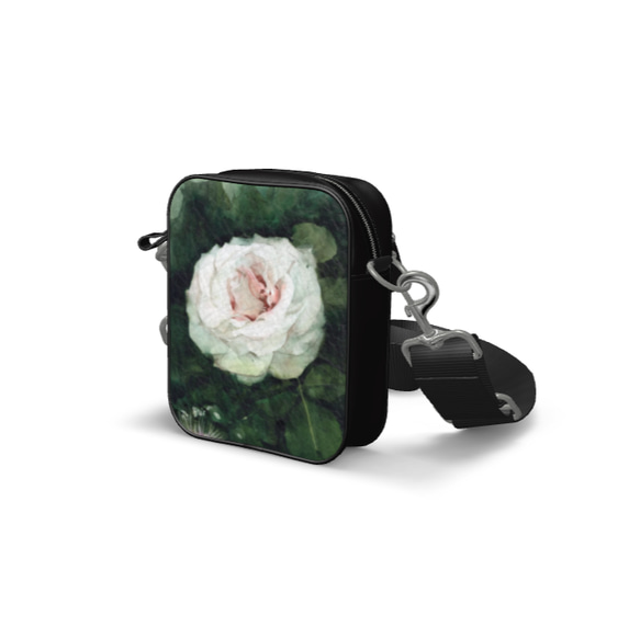 受注生産】ガーデンの白い薔薇 ショルダーバックS ショルダーバッグ