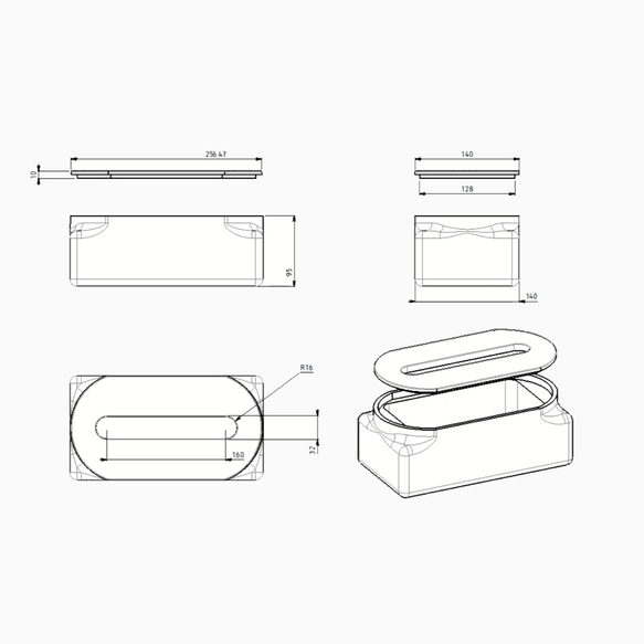 ティッシュケース ティッシュ箱 福利厚生ギフト作成 木製グッズ 木製ギフト オーダーメイド インテリア 木製雑貨 木工 2枚目の画像