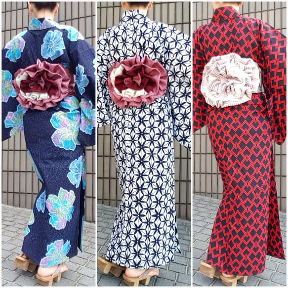 ワンタッチ浴衣 くらわんローズ】着方 浴衣 Newくらわん鞄 通販