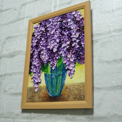 油絵 油彩 油彩画 絵 絵画 【ライラック】A4 油絵 油彩 油彩画 絵 絵画 【ライラック】A4 絵画 HR 通販 16070695