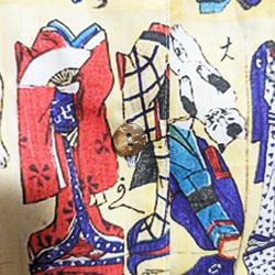 CHIGRACCI「 ニャロハシャツ 」猫柄アロハシャツ 　オリジナルプリント 浮世絵江戸猫着せ替え柄　レディースサイズ 9枚目の画像
