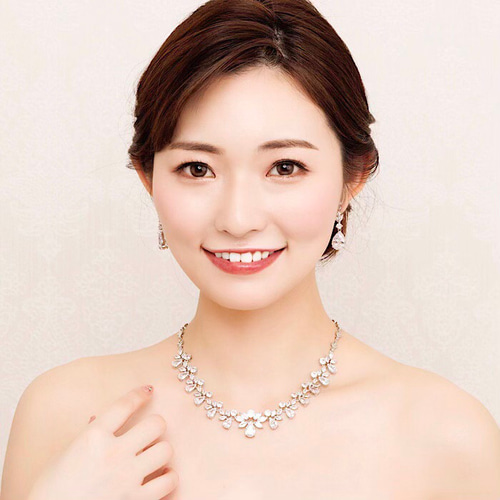 CN04 ウェディング ジルコニア ビジュー 前撮り カラードレス ドロップ