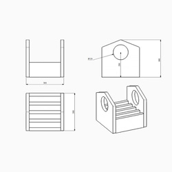 絵本収納ケース 絵本箱 収納箱 福利厚生ギフト作成 木製グッズ 木製ギフト オーダーメイド インテリア 木製雑貨 木工 2枚目の画像